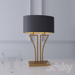 Table lamp - Heathfield _amp_ Co _ Yves Antique Brass 