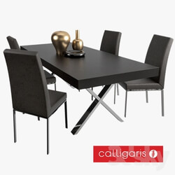 Table _ Chair - Calligaris Bess chair and table Axel 