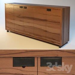 Sideboard _ Chest of drawer - Bedside table with leather handles 