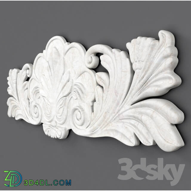 Decorative plaster - bas-relief