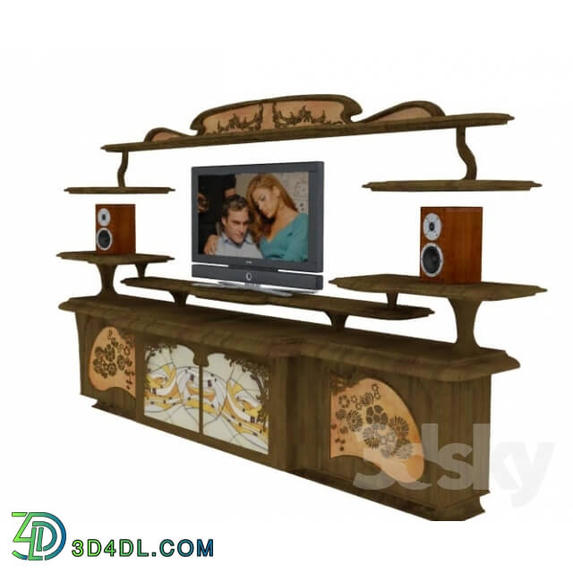 Sideboard _ Chest of drawer - TV stand in Art Nouveau style