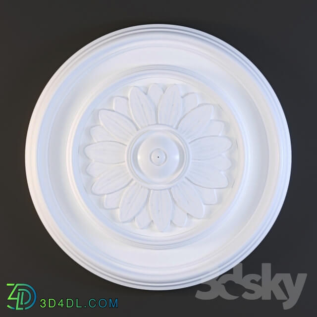 Decorative plaster - Orac Decor R46 ceiling socket 2014