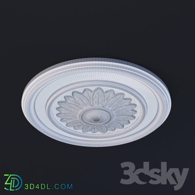 Decorative plaster - Orac Decor R46 ceiling socket 2014