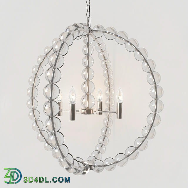 Ceiling light - STACKED CRYSTAL CHANDELIER