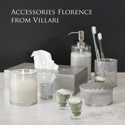Bathroom accessories - Set of luxury accessories for the bathroom from Florence Villari 