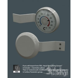 Other architectural elements - Thermometer round 