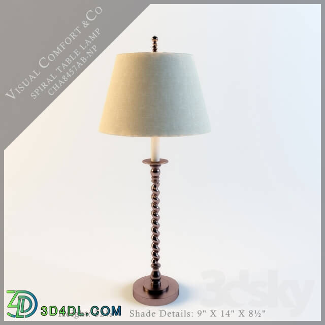 Table lamp - Visual Comfort _ Co. Spiral Table Lamp