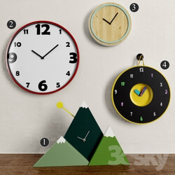 Other decorative objects - Set of Clocks 