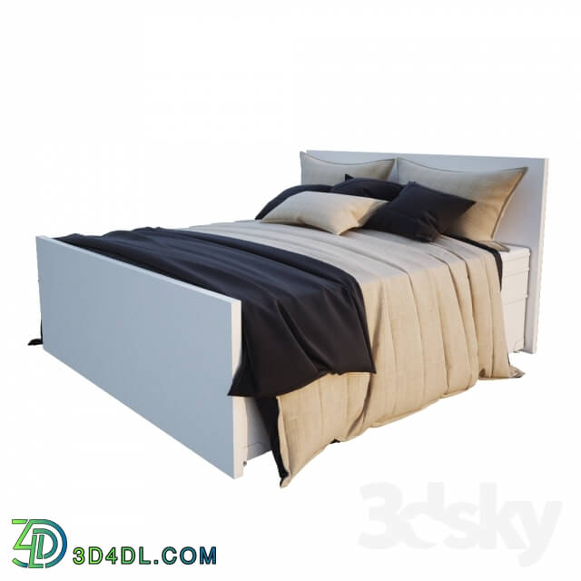 Bed - Linens for bed with footboard