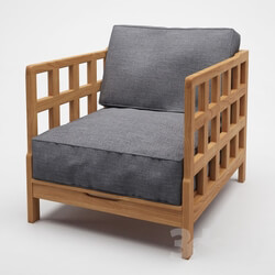 Arm chair - Square lounge chair _outdoor_ 