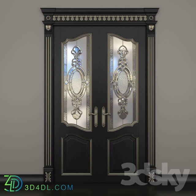 Doors - Door with stained glass