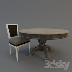 Table _ Chair - Breteuil _ Touraine 