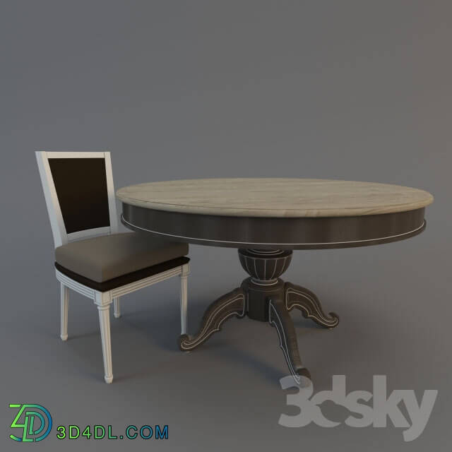 Table _ Chair - Breteuil _ Touraine