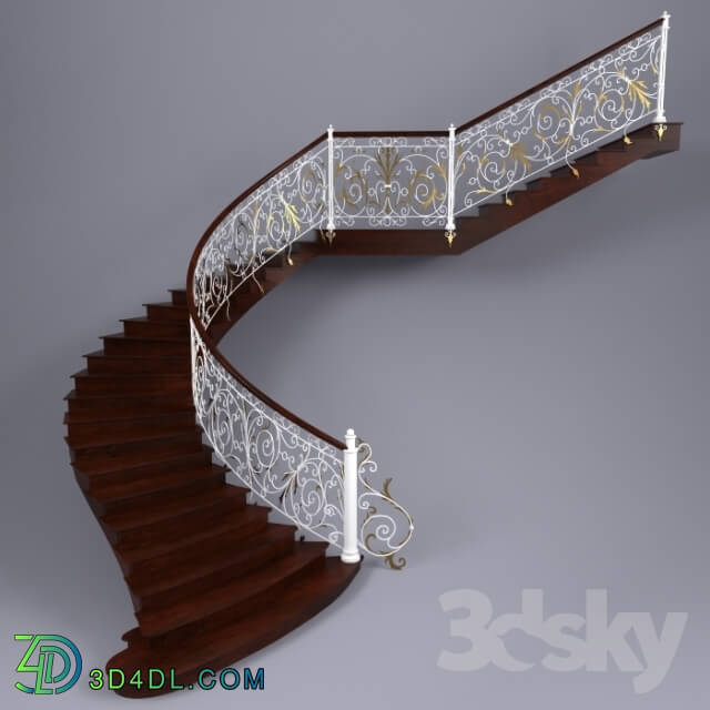 Staircase - Staircase with wrought