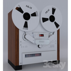 Audio tech - Reel tape recorder Akai GX-747 Silver 