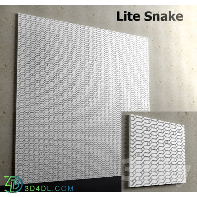 Other decorative objects - 3d panel - Lite Snake