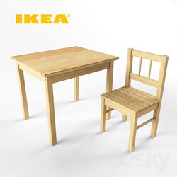 Table _ Chair - IKEA _ Svala 