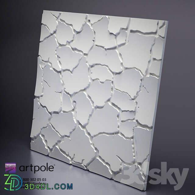 3D panel - Plaster 3d panel Sahara from Artpole