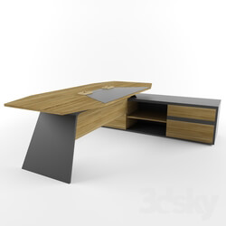 Office furniture - aulenti-8-ft-office-table-veneer-finish 