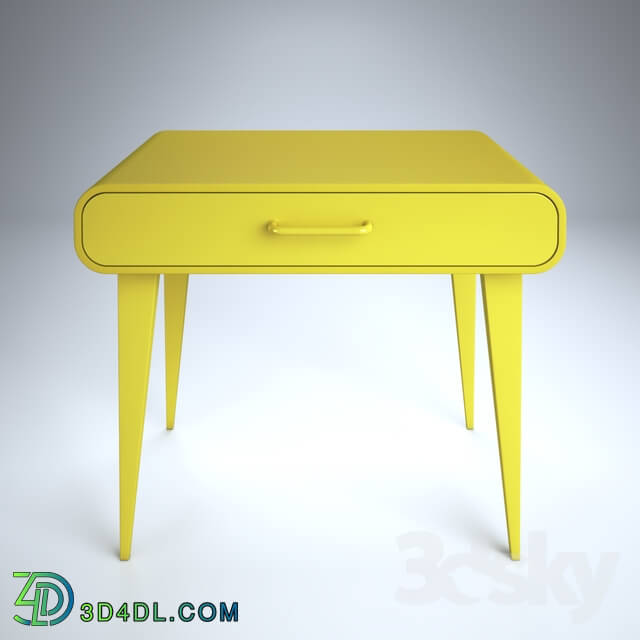 Table - yellow desk modern