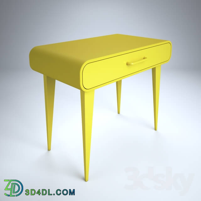 Table - yellow desk modern