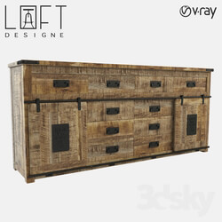 Sideboard _ Chest of drawer - Chest LoftDesigne 7254 model 