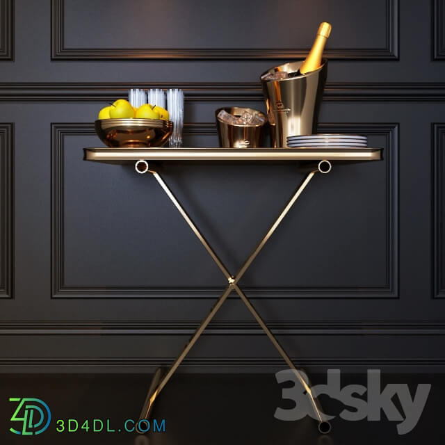 Food and drinks - Serving trolley _ dinner wagon