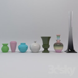 Vase - Set of vases - 7 pieces 