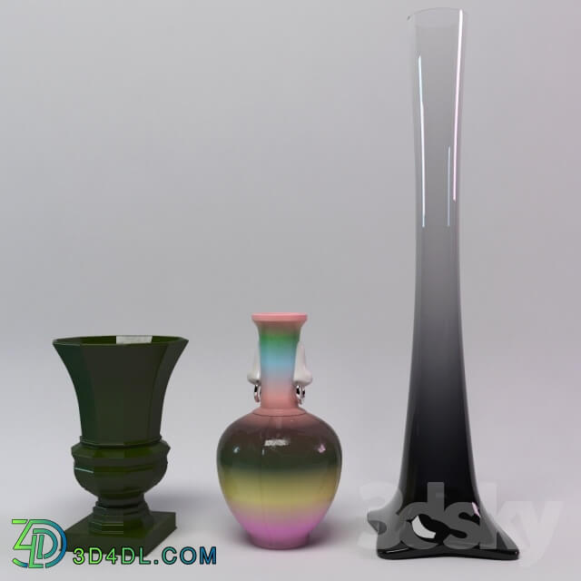 Vase - Set of vases - 7 pieces