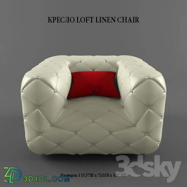 Arm chair - Armchair LOFT LINEN CHAIR