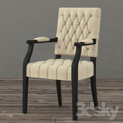 Chair - 19 C. FRENCH VICTORIAN TUFTED SQUARE 