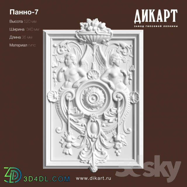 Decorative plaster - Panel-7_520h340mm