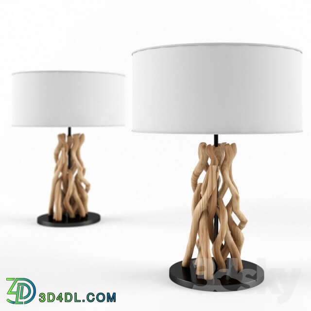 Table lamp - driftwood table lamp