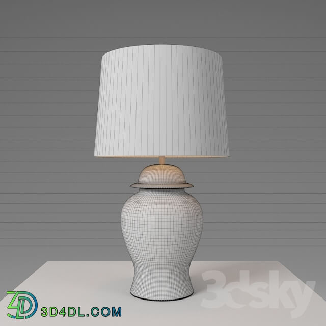 Table lamp - BLUE PORCELAIN TABLE LAMP