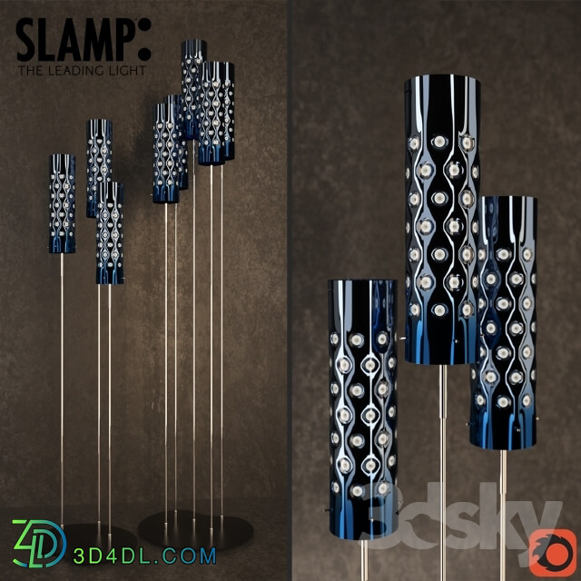 Floor lamp - Slamp dimple floor trio and penta