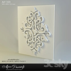 3D panel - 3d plaster panel from Art Relief 