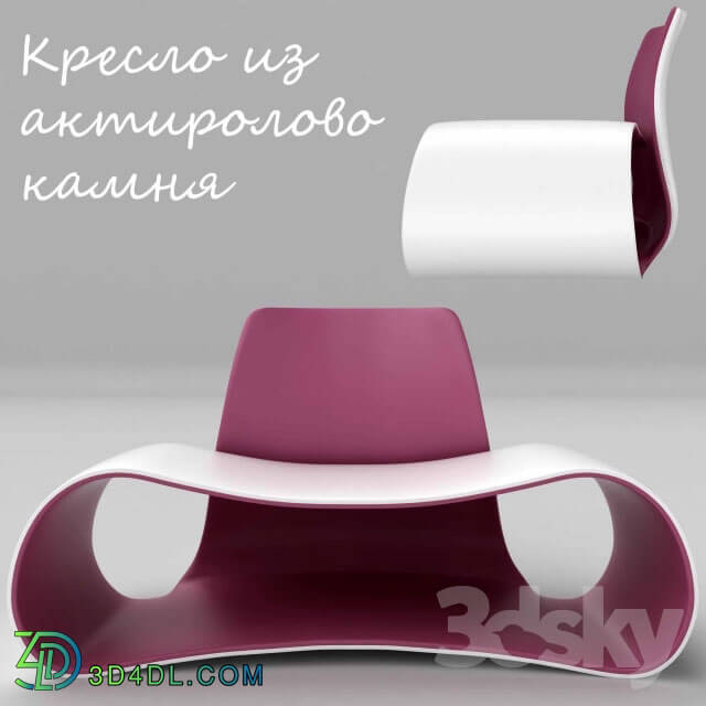 Arm chair - Armchair made of acrylic stone