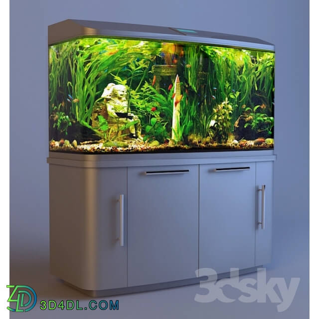 Other decorative objects - Aquarium with cabinet