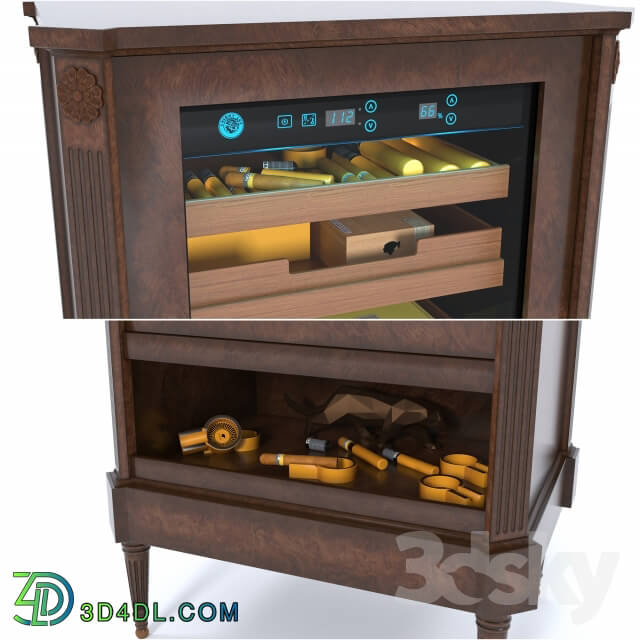 Wardrobe _ Display cabinets - Cigar cabinet