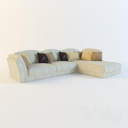 Sofa - Light sofa with cushions 