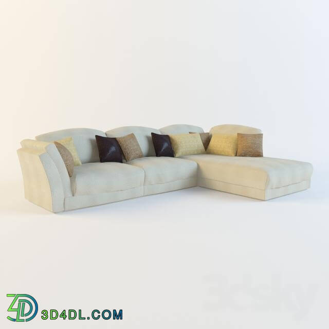 Sofa - Light sofa with cushions