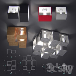 Ceiling light - PANZERI Domino_ light kit 