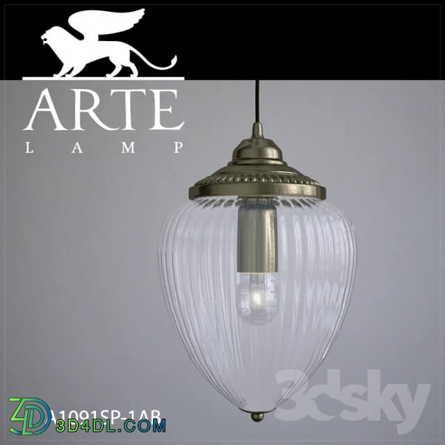 Ceiling light - Hanging lamp ARTE LAMP A1091SP-1AB