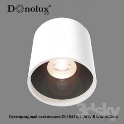 Spot light - Type LED lamp DL18416 _ 11WW-R White _ Black 