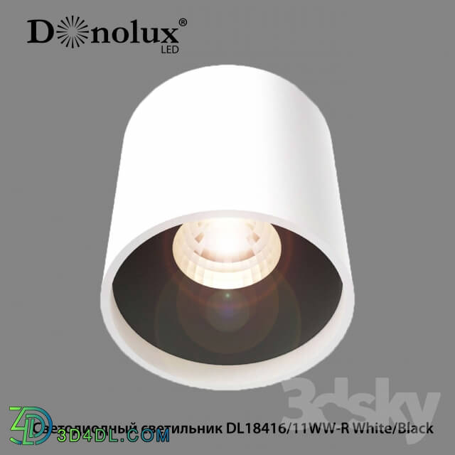 Spot light - Type LED lamp DL18416 _ 11WW-R White _ Black