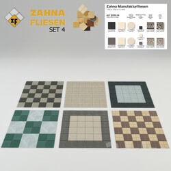 Bathroom accessories - Historical tile Zahna Set 4 