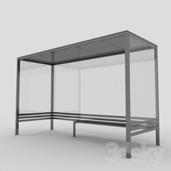 Other architectural elements - Bus shelter simple 