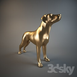Sculpture - Gold Dog 