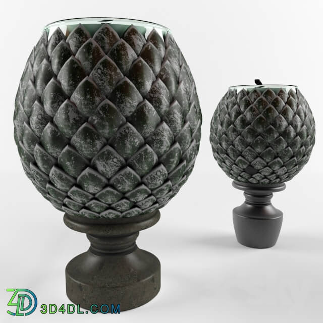 Other decorative objects - Candlestick in the form of decorative cones