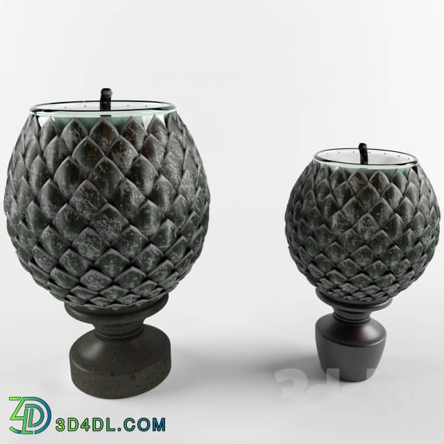 Other decorative objects - Candlestick in the form of decorative cones